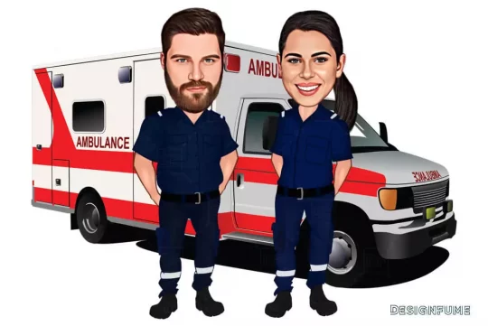 ambulance caricature