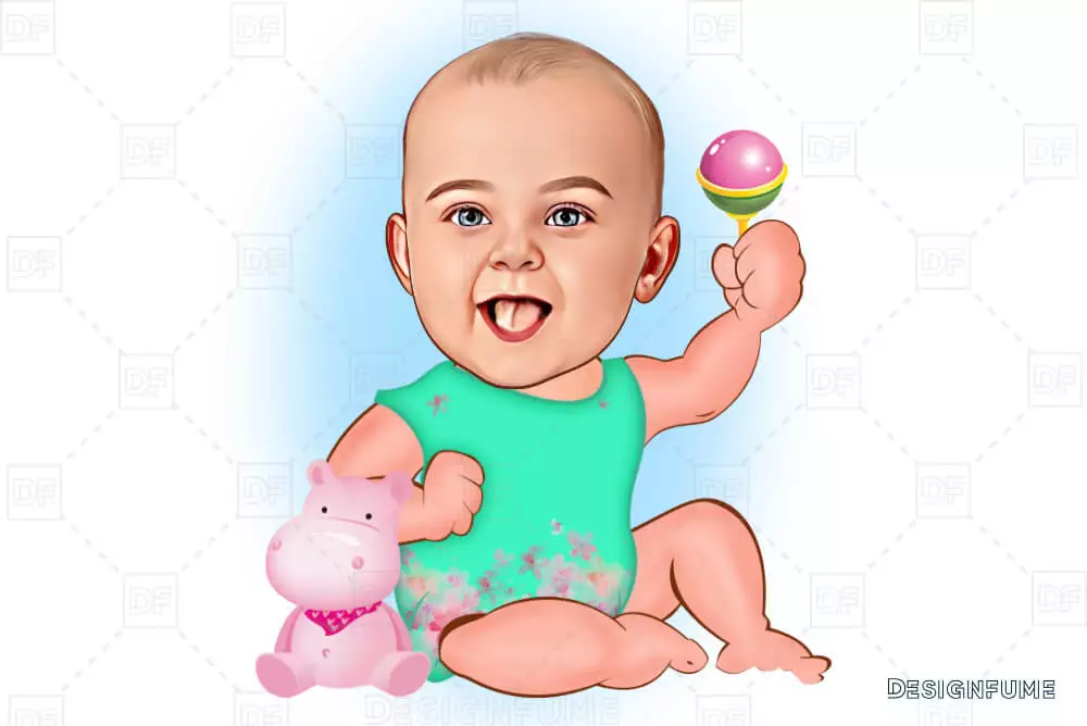 baby caricature
