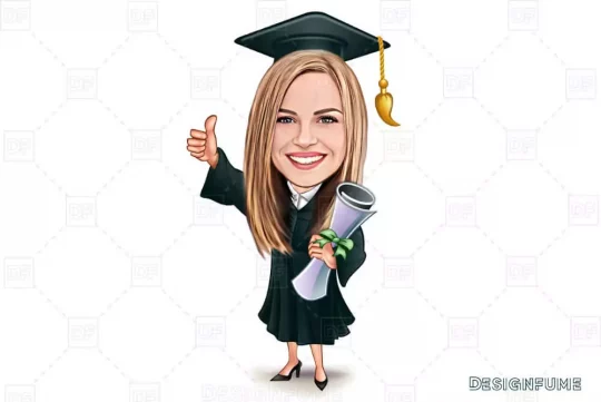 graduation caricature