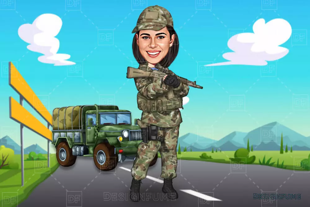military caricature