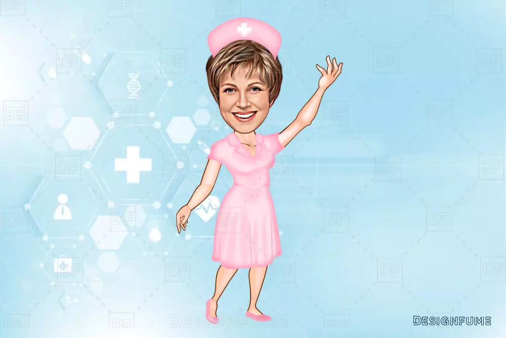 nurse caricature